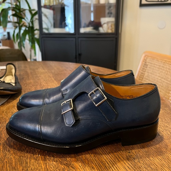 British Brand John Lobb blue leather men’s shoes size 39 - Picture 7 of 11